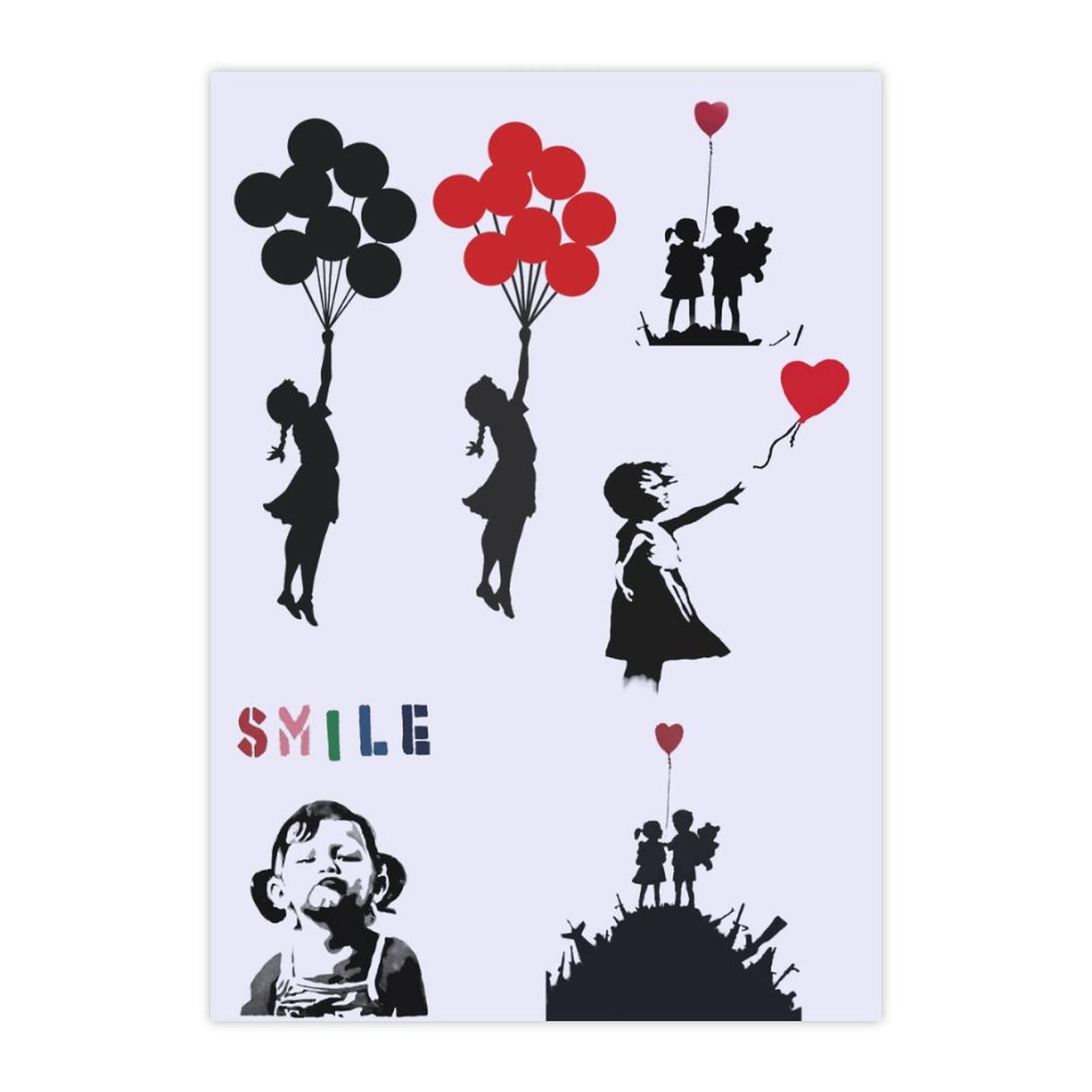 0107E6 未開封☆BANKSY バンクシー スケートボード 風船と少女